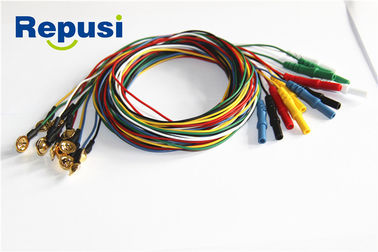 Ηλεκτρόδιο 10mm μέγεθος φλυτζανιών REP21 EEG διάμετρος καλωδίων 1.2mm/2.0MM