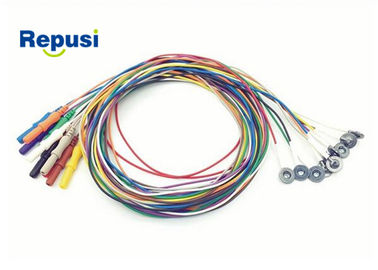 Μίας χρήσης ηλεκτρόδιο καλυμμένο repd-1.5PC AgCl φλυτζανιών EEG με 10 χρώματα