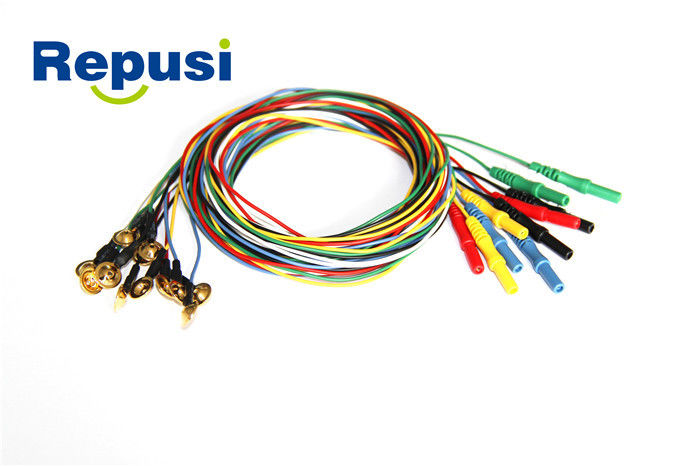Ηλεκτρόδιο 10mm μέγεθος φλυτζανιών REP21 EEG διάμετρος καλωδίων 1.2mm/2.0MM